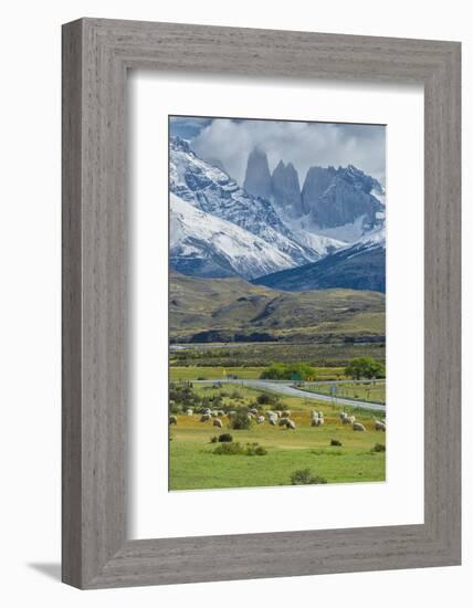 The Three Towers, Torres Del Paine National Park, Chilean Patagonia, Chile-G & M Therin-Weise-Framed Photographic Print