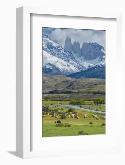 The Three Towers, Torres Del Paine National Park, Chilean Patagonia, Chile-G & M Therin-Weise-Framed Photographic Print
