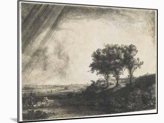 The Three Trees, 1643-Rembrandt van Rijn-Mounted Giclee Print