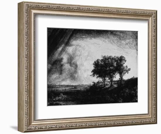 'The Three Trees', 1643-Rembrandt van Rijn-Framed Giclee Print