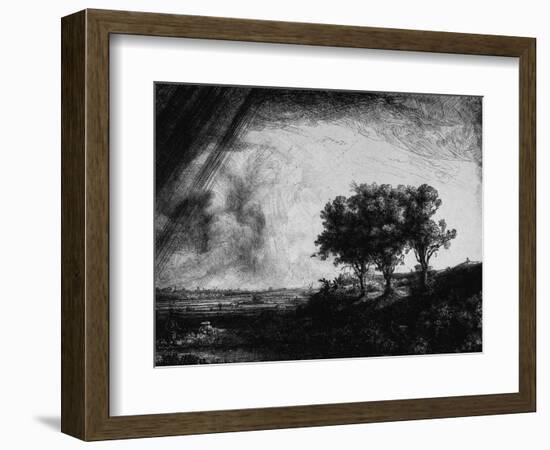 'The Three Trees', 1643-Rembrandt van Rijn-Framed Giclee Print