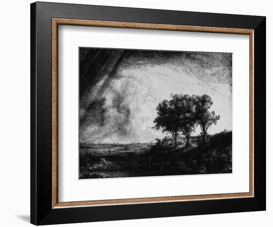 'The Three Trees', 1643-Rembrandt van Rijn-Framed Giclee Print