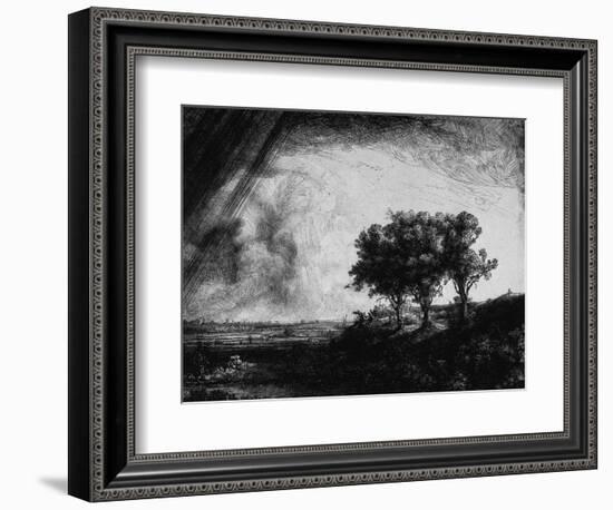 'The Three Trees', 1643-Rembrandt van Rijn-Framed Giclee Print