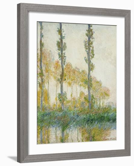 The Three Trees, Autumn, 1891-Claude Monet-Framed Giclee Print