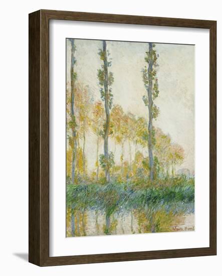 The Three Trees, Autumn, 1891-Claude Monet-Framed Giclee Print