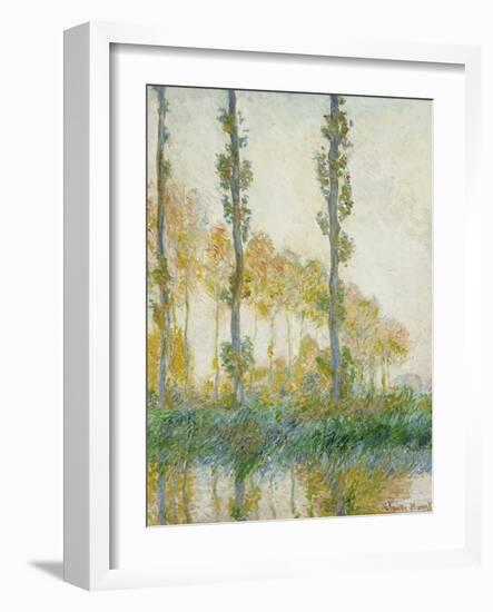 The Three Trees, Autumn, 1891-Claude Monet-Framed Giclee Print