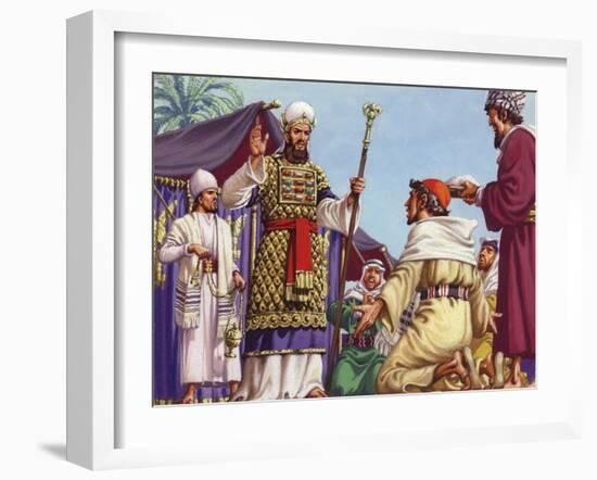 The Three Wise Men Asking Herod "Where Is the Babe Who Is Born to Be King of the Jews?"-Pat Nicolle-Framed Giclee Print