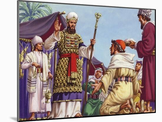 The Three Wise Men Asking Herod "Where Is the Babe Who Is Born to Be King of the Jews?"-Pat Nicolle-Mounted Giclee Print