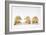 The Three Wise Monkeys-Japanese School-Framed Giclee Print