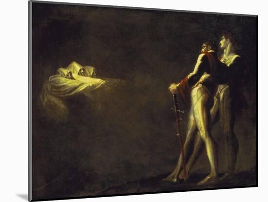 The Three Witches Appearing to Macbeth and Banquo, 1800-1810-Henry Fuseli-Mounted Giclee Print