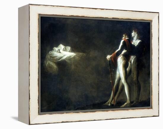 The Three Witches Appearing to Macbeth and Banquo, Late 18th Century-Henry Fuseli-Framed Premier Image Canvas