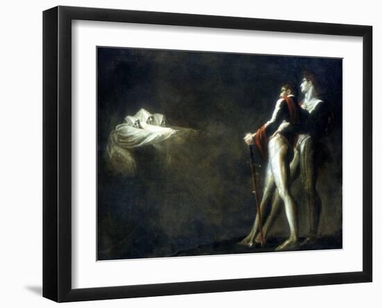 The Three Witches Appearing to Macbeth and Banquo, Late 18th Century-Henry Fuseli-Framed Giclee Print