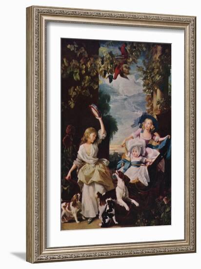 The Three Youngest Daughters of George III, 1937-John Singleton Copley-Framed Giclee Print