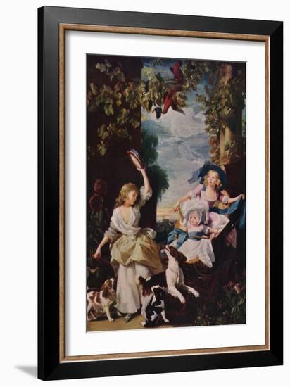 The Three Youngest Daughters of George III, 1937-John Singleton Copley-Framed Giclee Print