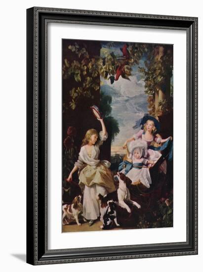 The Three Youngest Daughters of George III, 1937-John Singleton Copley-Framed Giclee Print