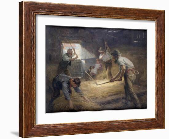 The Threshing Floor, C.1898-Ralph Hedley-Framed Giclee Print