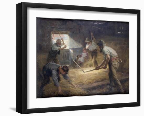 The Threshing Floor, C.1898-Ralph Hedley-Framed Giclee Print