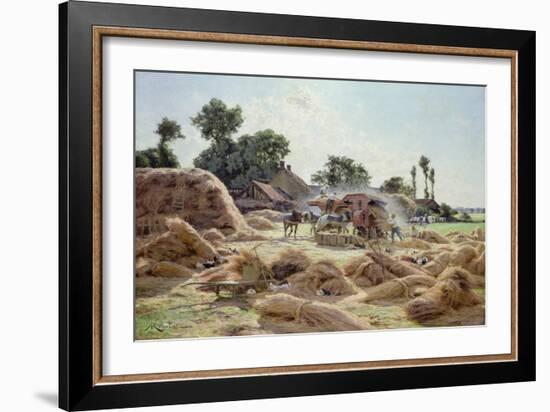 The Threshing Machine (Loiret) 1896-Albert Gabriel Rigolot-Framed Giclee Print