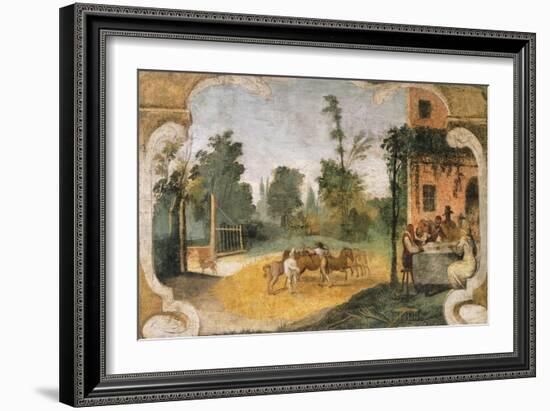 The Threshing-Giovanni Francesco Barbieri-Framed Giclee Print