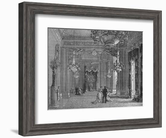 The Throne Room, Buckingham Palace, Westminster, London, c1875 (1878)-Unknown-Framed Giclee Print