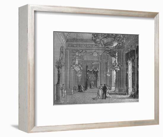 The Throne Room, Buckingham Palace, Westminster, London, c1875 (1878)-Unknown-Framed Giclee Print