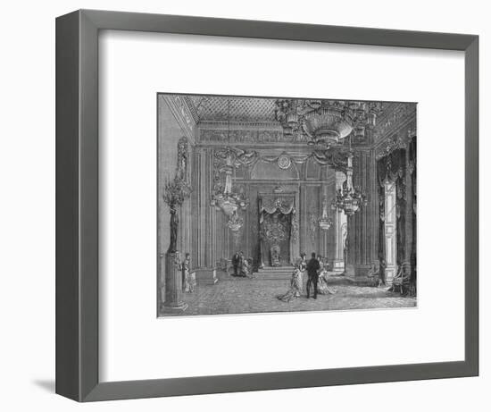 The Throne Room, Buckingham Palace, Westminster, London, c1875 (1878)-Unknown-Framed Giclee Print