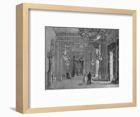 The Throne Room, Buckingham Palace, Westminster, London, c1875 (1878)-Unknown-Framed Giclee Print