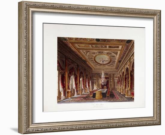 The Throne Room, Carlton House, 1819-Charles Wild-Framed Giclee Print