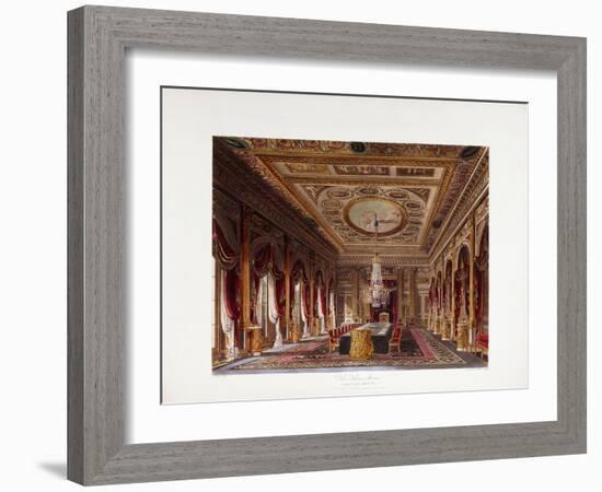 The Throne Room, Carlton House, 1819-Charles Wild-Framed Giclee Print