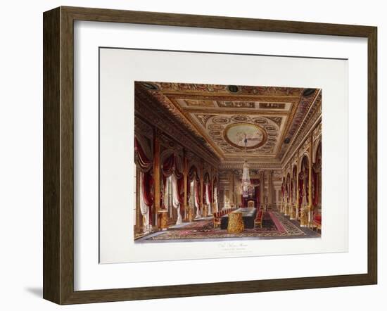 The Throne Room, Carlton House, 1819-Charles Wild-Framed Giclee Print