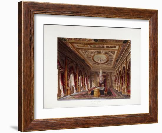 The Throne Room, Carlton House, 1819-Charles Wild-Framed Giclee Print