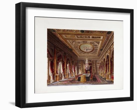 The Throne Room, Carlton House, 1819-Charles Wild-Framed Giclee Print