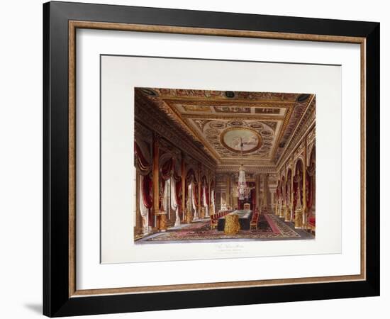 The Throne Room, Carlton House, 1819-Charles Wild-Framed Giclee Print