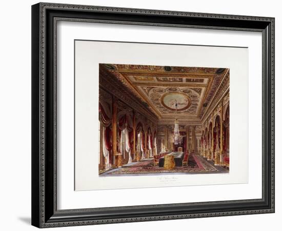 The Throne Room, Carlton House, 1819-Charles Wild-Framed Giclee Print