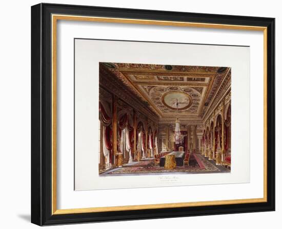 The Throne Room, Carlton House, 1819-Charles Wild-Framed Giclee Print