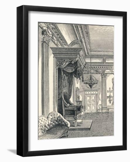 The Throne Room Dublin Castle, 1896-null-Framed Giclee Print