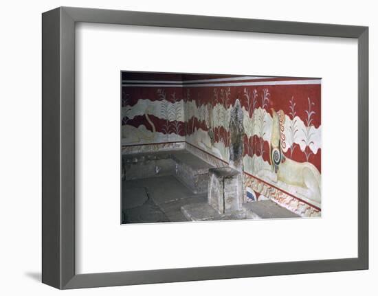 The throne room of the Minoan royal palace at Knossos, c.21st -14th century BC-Unknown-Framed Photographic Print