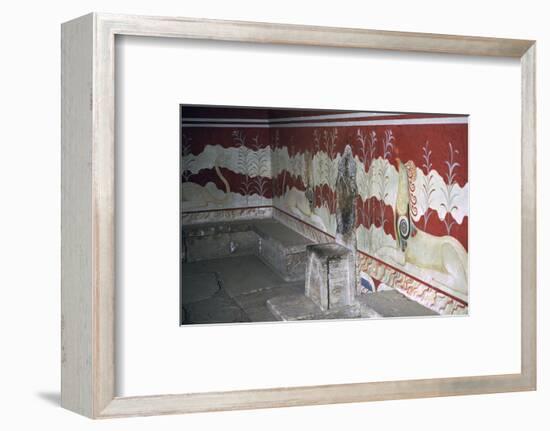 The throne room of the Minoan royal palace at Knossos, c.21st -14th century BC-Unknown-Framed Photographic Print