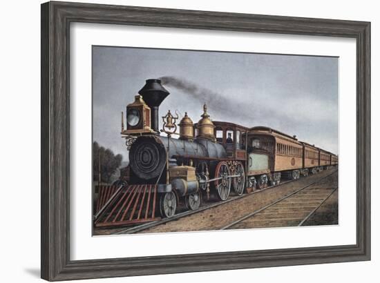 The Through Express-Currier & Ives-Framed Giclee Print