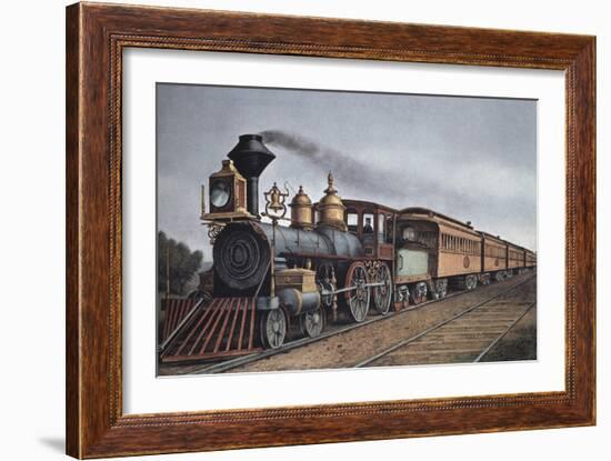 The Through Express-Currier & Ives-Framed Giclee Print