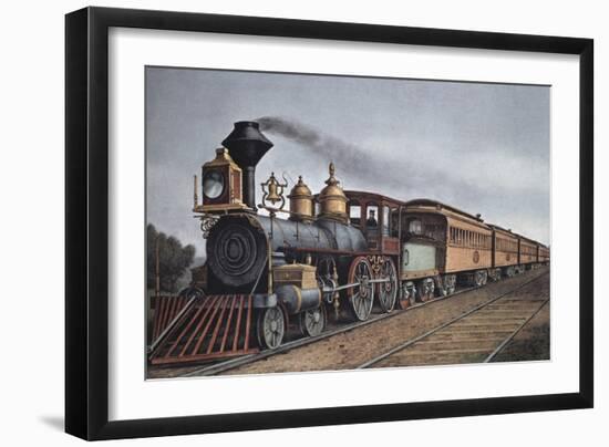 The Through Express-Currier & Ives-Framed Giclee Print