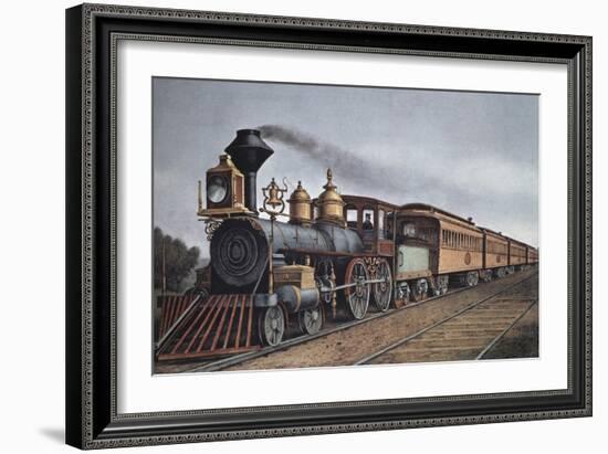 The Through Express-Currier & Ives-Framed Giclee Print