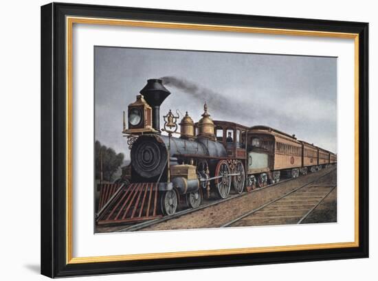 The Through Express-Currier & Ives-Framed Giclee Print