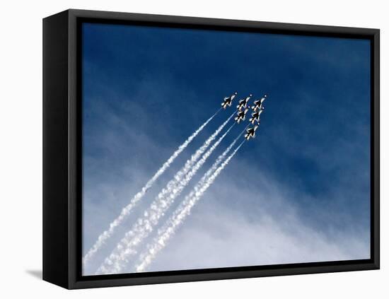 The Thunderbirds, celebration of the 75th anniversary of the airborne Navy, Nellis Air Force Base-Ethel Davies-Framed Premier Image Canvas