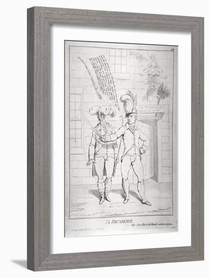 The Thunderer, 1782-James Gillray-Framed Giclee Print