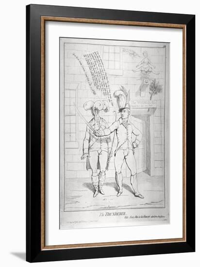 The Thunderer, 1782-James Gillray-Framed Giclee Print