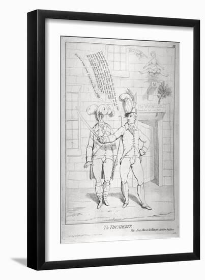 The Thunderer, 1782-James Gillray-Framed Giclee Print