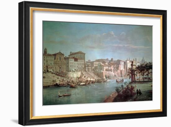 The Tiber to Porto Di Ripetta-Gaspar van Wittel-Framed Giclee Print