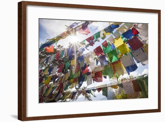 The Tibetan Prayer Flags Made of Colored Cloth-Roberto Moiola-Framed Photographic Print