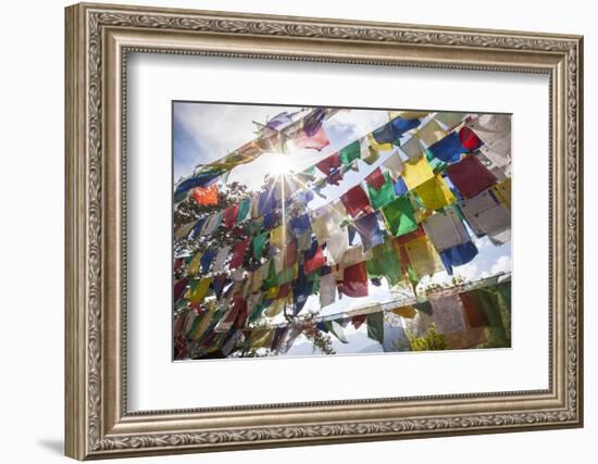 The Tibetan Prayer Flags Made of Colored Cloth-Roberto Moiola-Framed Photographic Print